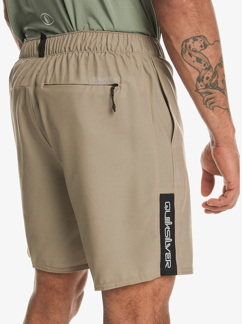 Load image into Gallery viewer, Quiksilver Men&#39;s Omni 17&quot; Training Shorts Timber Wolf EQYWS03836-TMB0
