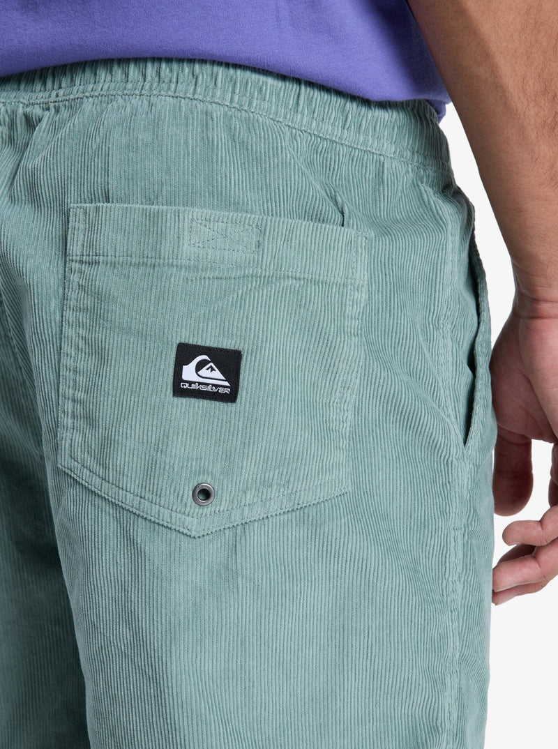 Load image into Gallery viewer, Quiksilver Men&#39;s Taxer 18&quot; Corduroy Walkshorts Chinois Green EQYWS03878-GKB0
