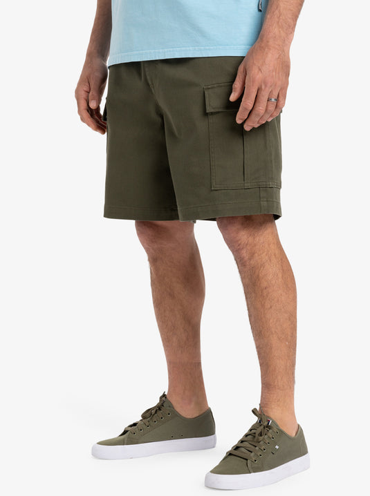 Quiksilver Men's Taxer Cargo 19'' Shorts Grape Leaf  EQYWS03879_CRE0