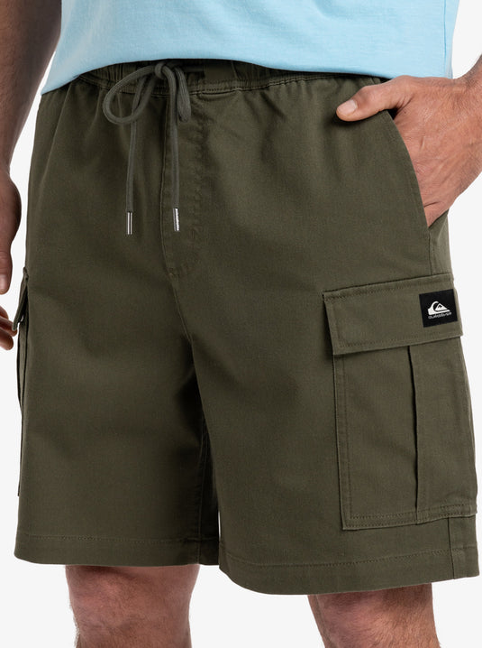 Quiksilver Men's Taxer Cargo 19'' Shorts Grape Leaf  EQYWS03879_CRE0
