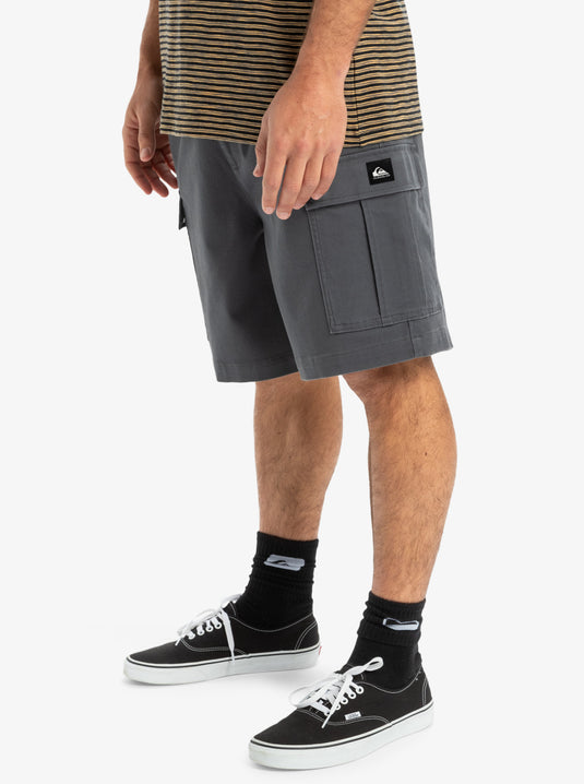 Quiksilver Men's Taxer Cargo 19'' Shorts Iron Gate  EQYWS03879-KZM0