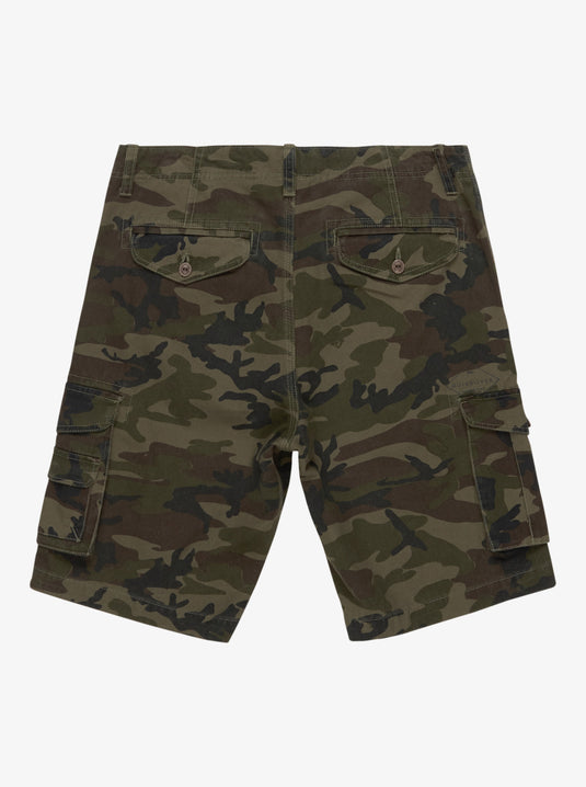 Quiksilver Men's Crucial Battle Cargo Shorts Camo Print Crucial Battle EQYWS03881-GPB6