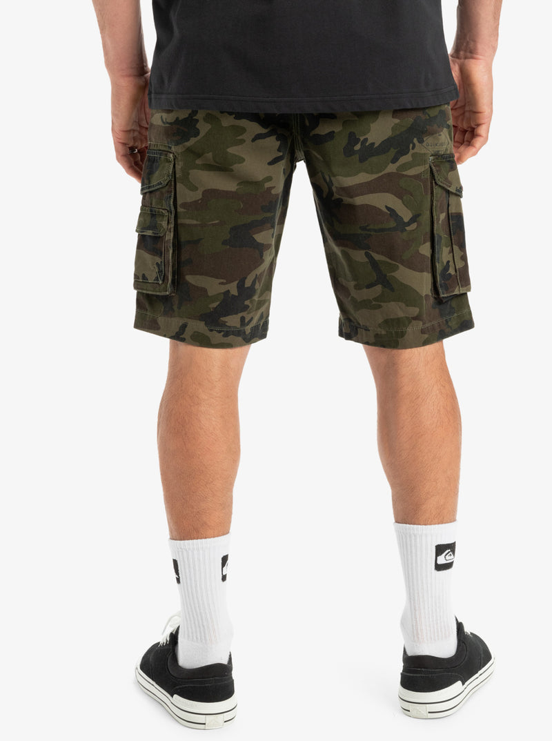 Load image into Gallery viewer, Quiksilver Men&#39;s Crucial Battle Cargo Shorts Camo Print Crucial Battle EQYWS03881-GPB6
