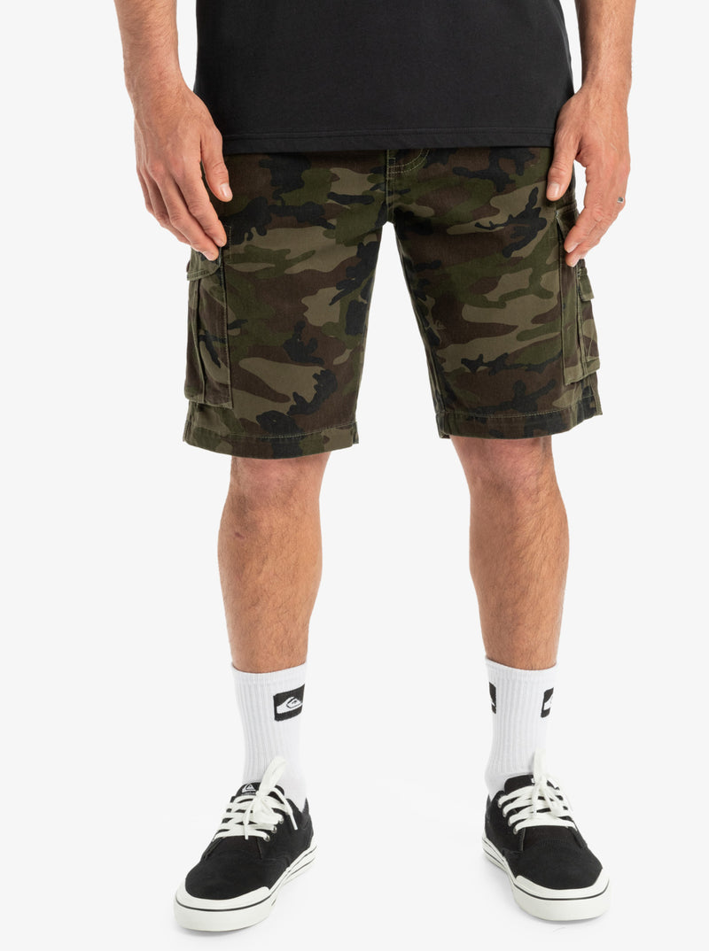 Load image into Gallery viewer, Quiksilver Men&#39;s Crucial Battle Cargo Shorts Camo Print Crucial Battle EQYWS03881-GPB6
