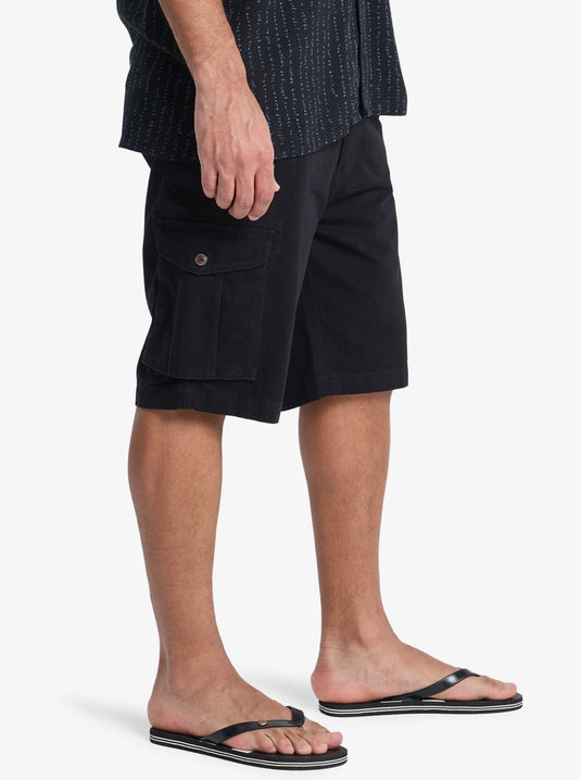 Quiksilver Men's Crucial Battle Cargo Shorts Black EQYWS03881-KVJ0