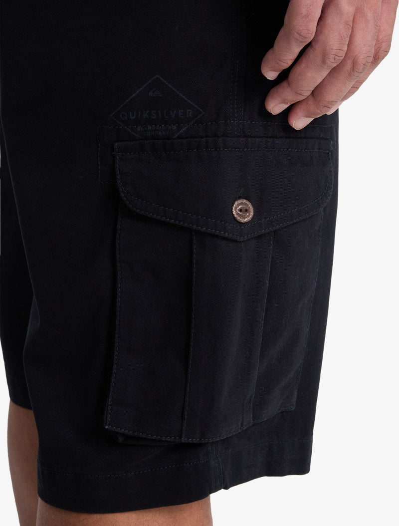 Load image into Gallery viewer, Quiksilver Men&#39;s Crucial Battle Cargo Shorts Black EQYWS03881-KVJ0
