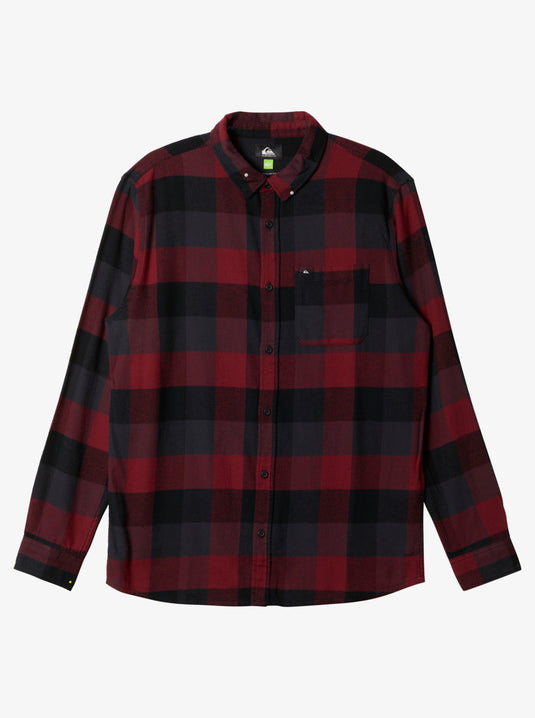 Quiksilver Motherfly Long Sleeve Flannel Shirt Black EQYWT04522-KVJ1