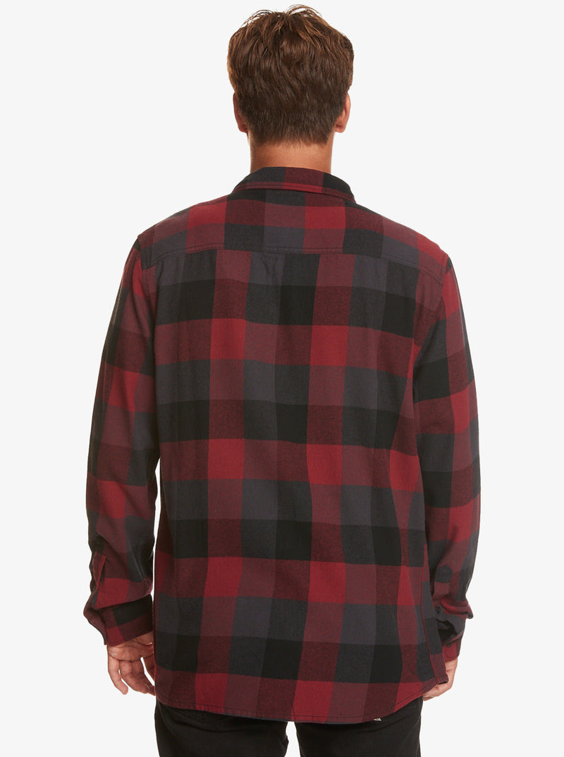 Load image into Gallery viewer, Quiksilver Motherfly Long Sleeve Flannel Shirt Black EQYWT04522-KVJ1
