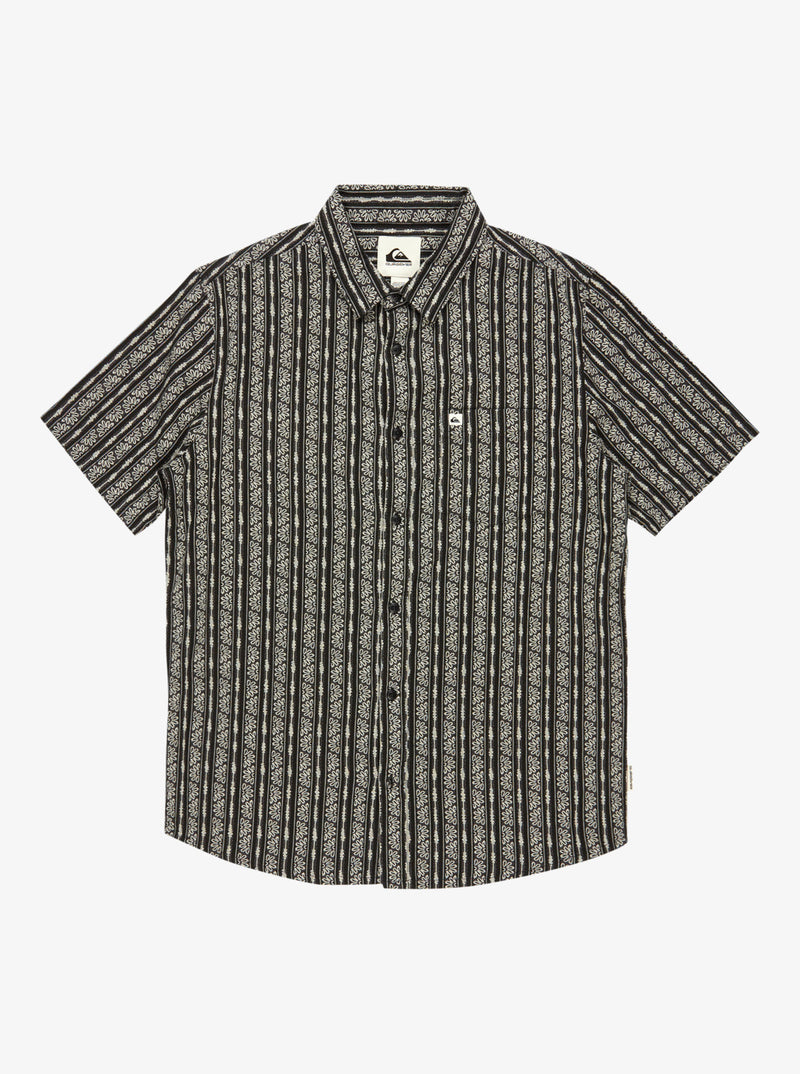 Load image into Gallery viewer, Quiksilver Men&#39;s Street Way Short Sleeves Shirt Black Street Way EQYWT04608-KVJ6
