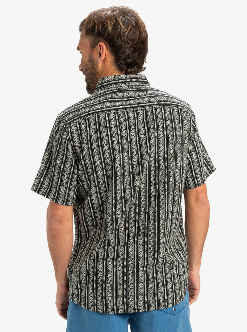 Load image into Gallery viewer, Quiksilver Men&#39;s Street Way Short Sleeves Shirt Black Street Way EQYWT04608-KVJ6
