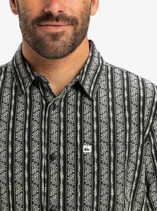 Quiksilver Men's Street Way Short Sleeves Shirt Black Street Way EQYWT04608-KVJ6