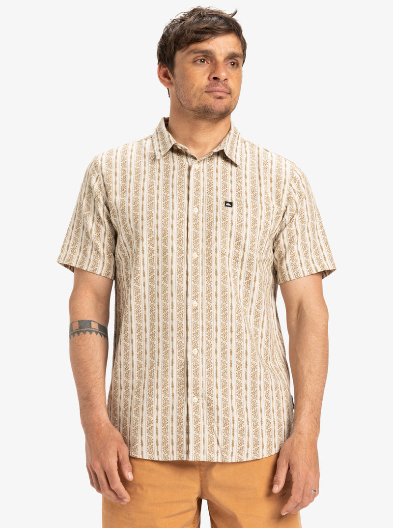 Load image into Gallery viewer, Quiksilver Men&#39;s Street Way Short Sleeves Shirt Wind Chime Street Way EQYWT04608-SFA6
