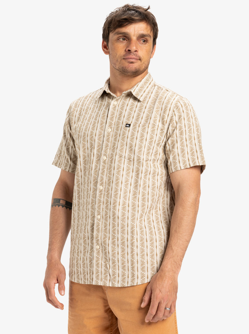 Load image into Gallery viewer, Quiksilver Men&#39;s Street Way Short Sleeves Shirt Wind Chime Street Way EQYWT04608-SFA6
