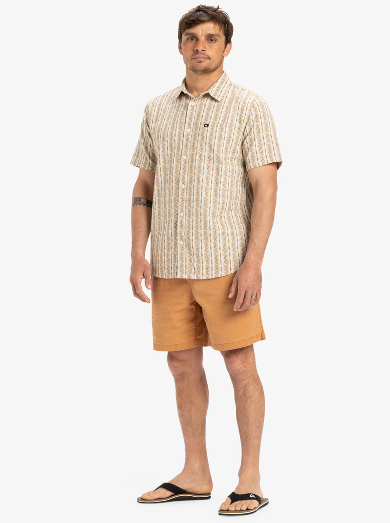 Load image into Gallery viewer, Quiksilver Men&#39;s Street Way Short Sleeves Shirt Wind Chime Street Way EQYWT04608-SFA6

