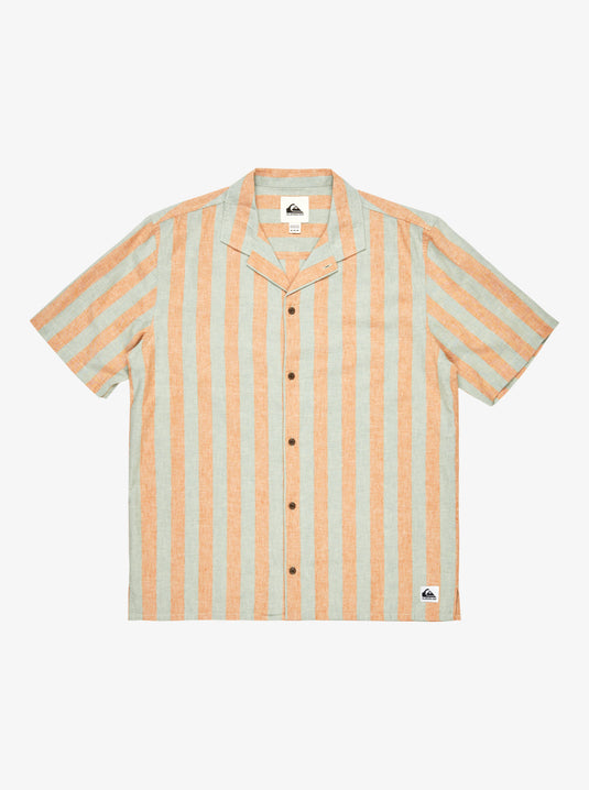Quiksilver Men's Sunset Song Short Sleeves Shirt Bran Suntset Song EQYWT04610-CMN3