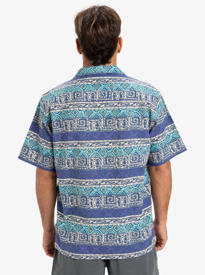 Load image into Gallery viewer, Quiksilver Unisex Global Heat Short Sleeves Shirt Aqua Sky Global Heat EQYWT04611-BGH6
