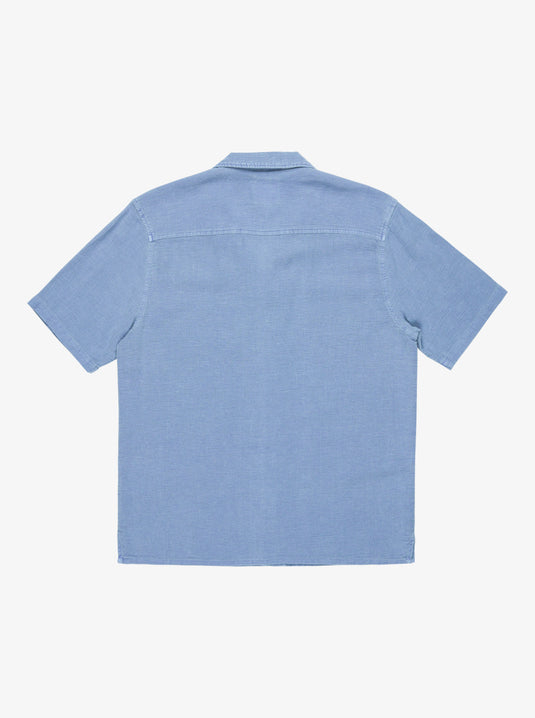 Quiksilver Men's Sunrise Short Sleeves Shirt Coronet Blue EQYWT04628-BLQ0