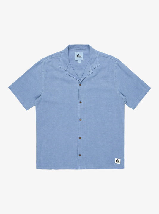 Quiksilver Men's Sunrise Short Sleeves Shirt Coronet Blue EQYWT04628-BLQ0
