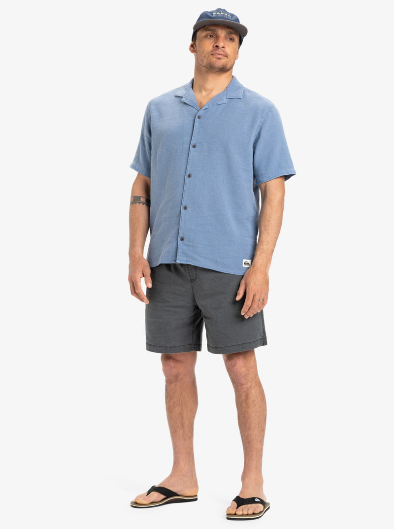 Load image into Gallery viewer, Quiksilver Men&#39;s Sunrise Short Sleeves Shirt Coronet Blue EQYWT04628-BLQ0
