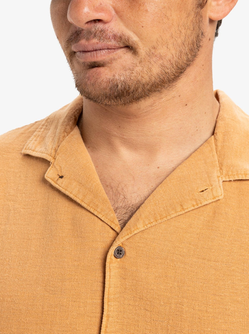 Load image into Gallery viewer, Quiksilver Men&#39;s Sunrise Short Sleeves Shirt Bran EQYWT04628-CMN0
