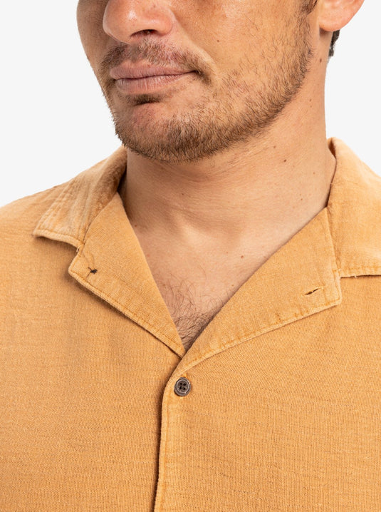 Quiksilver Men's Sunrise Short Sleeves Shirt Bran EQYWT04628-CMN0