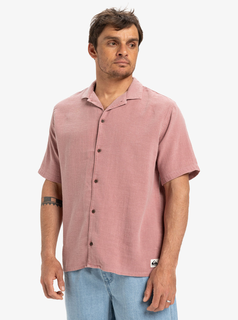 Load image into Gallery viewer, Quiksilver Men&#39;s Sunrise Short Sleeves Shirt Lilac EQYWT04628-PJM0
