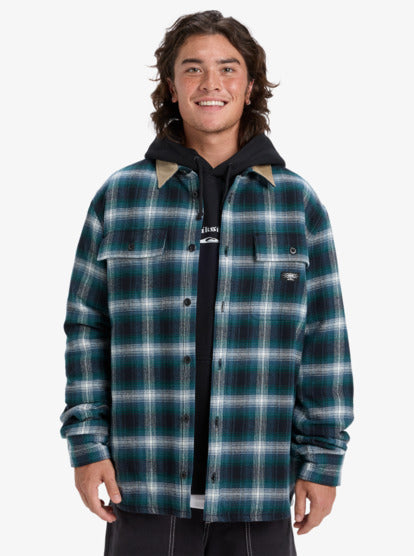 Quiksilver Men's Mercury Desert Shadow Check Long Sleeve Shirt Orion Blue Desert Shadow EQYWT04643-BRG1