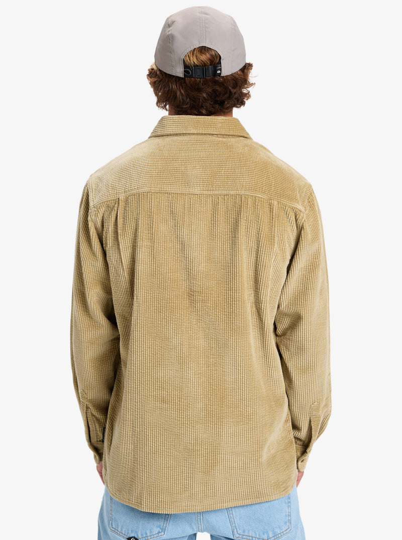 Load image into Gallery viewer, Quiksilver Men&#39;s Venture Cord Corduroy Shirt Sponge EQYWT04646-TKP0
