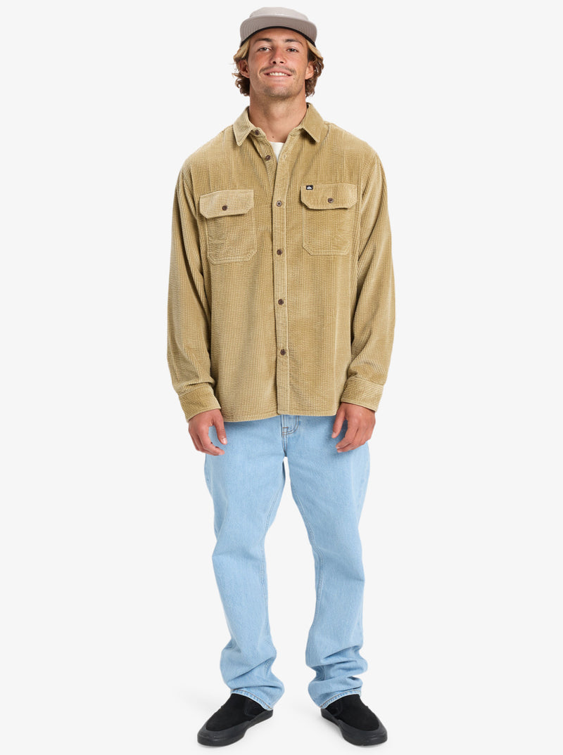 Load image into Gallery viewer, Quiksilver Men&#39;s Venture Cord Corduroy Shirt Sponge EQYWT04646-TKP0
