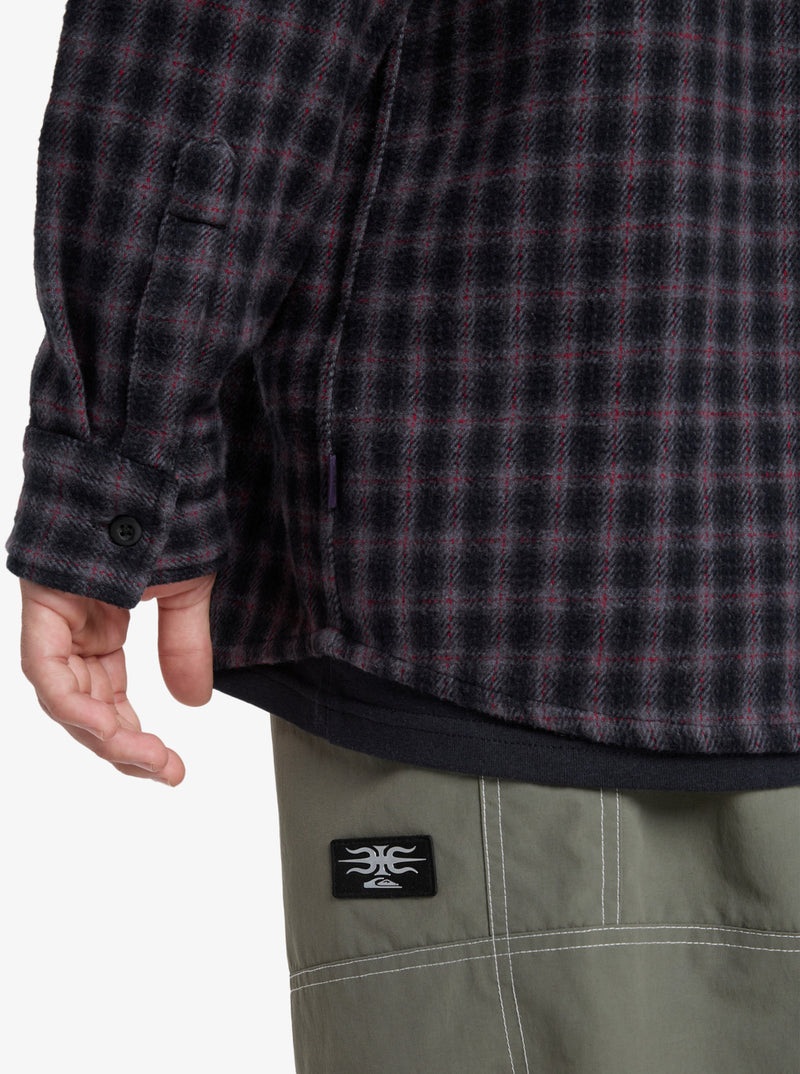 Load image into Gallery viewer, Quiksilver Men&#39;s Mercury Sandstrokes Long Sleeve Shirt Sandstrokes Black EQYWT04647-KVJ1
