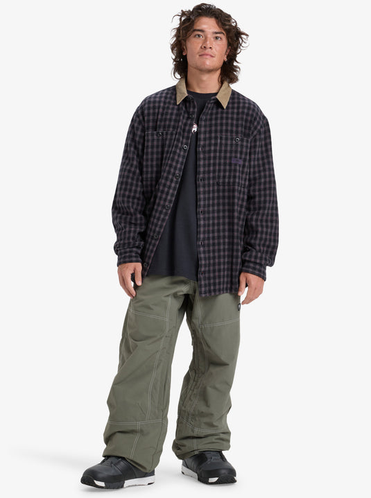 Quiksilver Men's Mercury Sandstrokes Long Sleeve Shirt Sandstrokes Black EQYWT04647-KVJ1