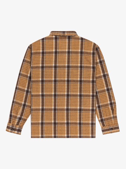 Quiksilver Men's Yankee Long Sleeve Shirt Almond Plaid EQYWT04648-CMD1