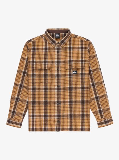Load image into Gallery viewer, Quiksilver Men's Yankee Long Sleeve Shirt Almond Plaid EQYWT04648-CMD1
