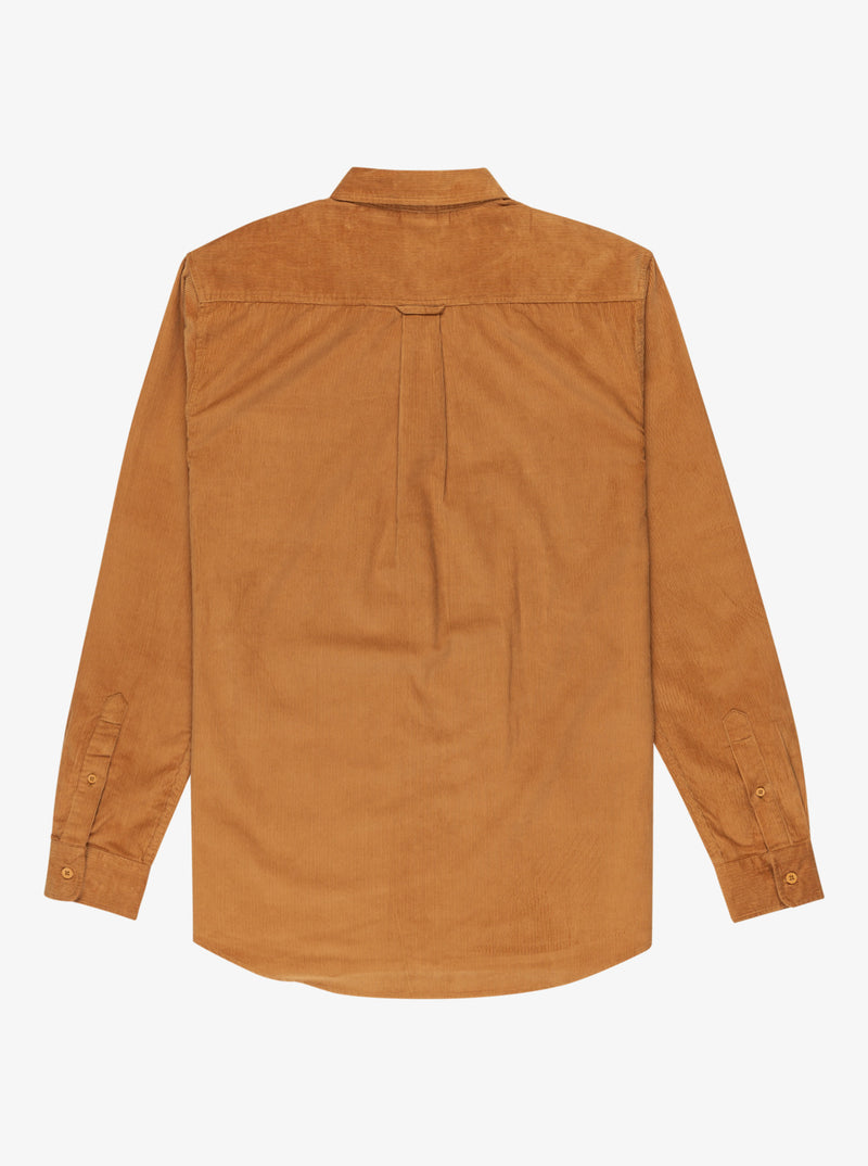 Load image into Gallery viewer, Quiksilver Mens&#39; Smoke Trail Cord Long Sleeve Shirt Almond EQYWT04652-DMD0
