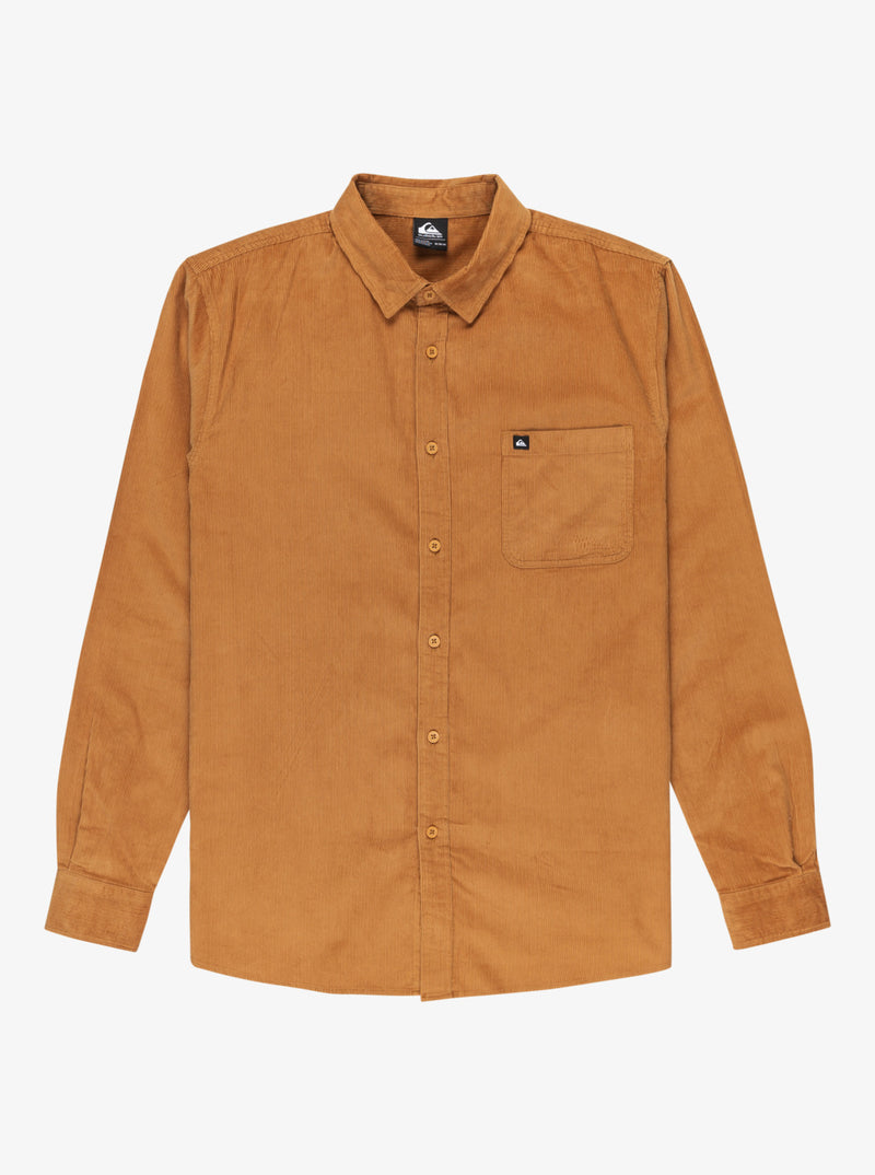 Load image into Gallery viewer, Quiksilver Mens&#39; Smoke Trail Cord Long Sleeve Shirt Almond EQYWT04652-DMD0
