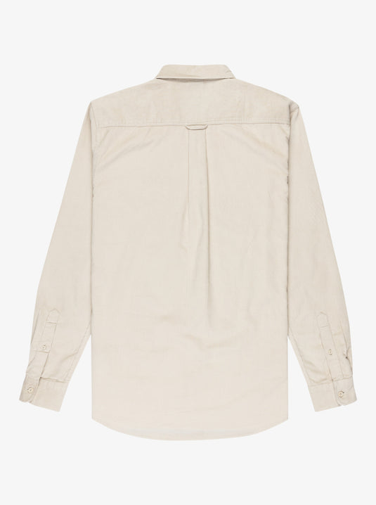 Quiksilver Mens' Smoke Trail Cord Long Sleeve Shirt Moonstruck EQYWT04652-SFQ0