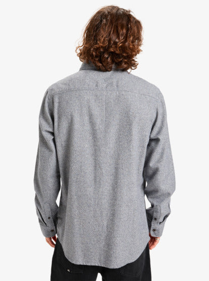 Quiksilver Men's Motherfly Heather - Long Sleeve Shirt India Ink EQYWT04659-KSH0