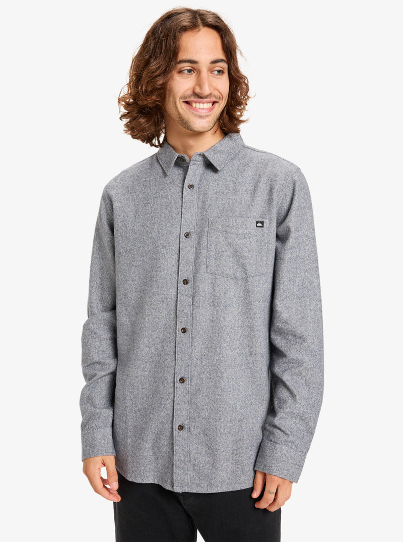 Load image into Gallery viewer, Quiksilver Men&#39;s Motherfly Heather - Long Sleeve Shirt India Ink EQYWT04659-KSH0
