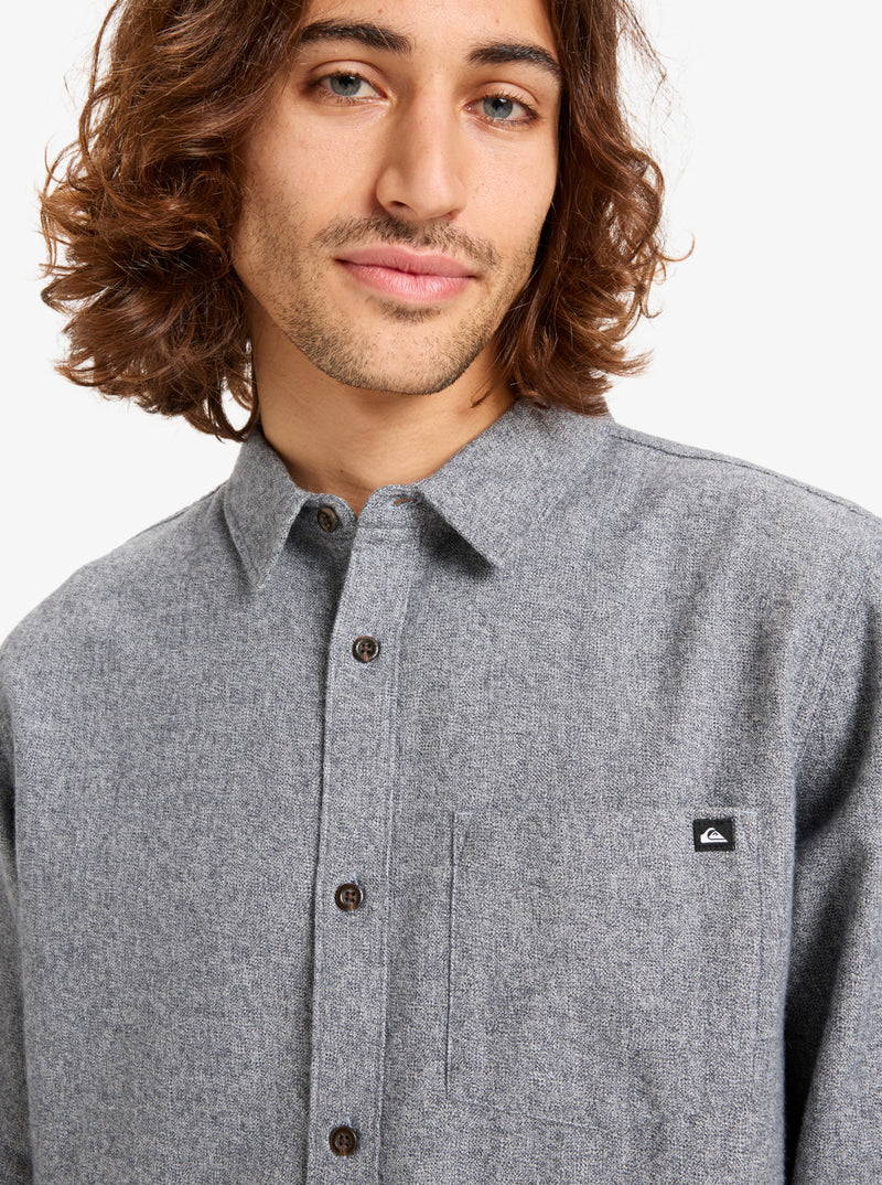 Load image into Gallery viewer, Quiksilver Men&#39;s Motherfly Heather - Long Sleeve Shirt India Ink EQYWT04659-KSH0
