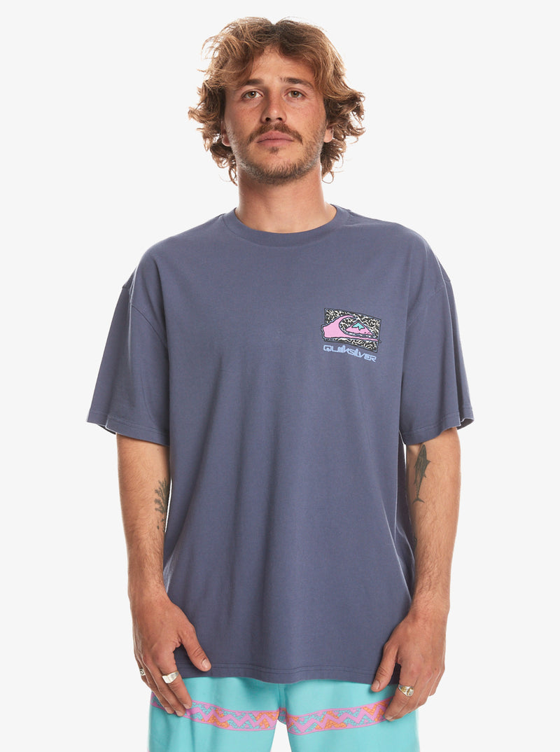 Load image into Gallery viewer, Quiksilver Men&#39;s Spin Cycle Oversize Fit T-Shirt Crown Blue EQYZT07653-BQY0
