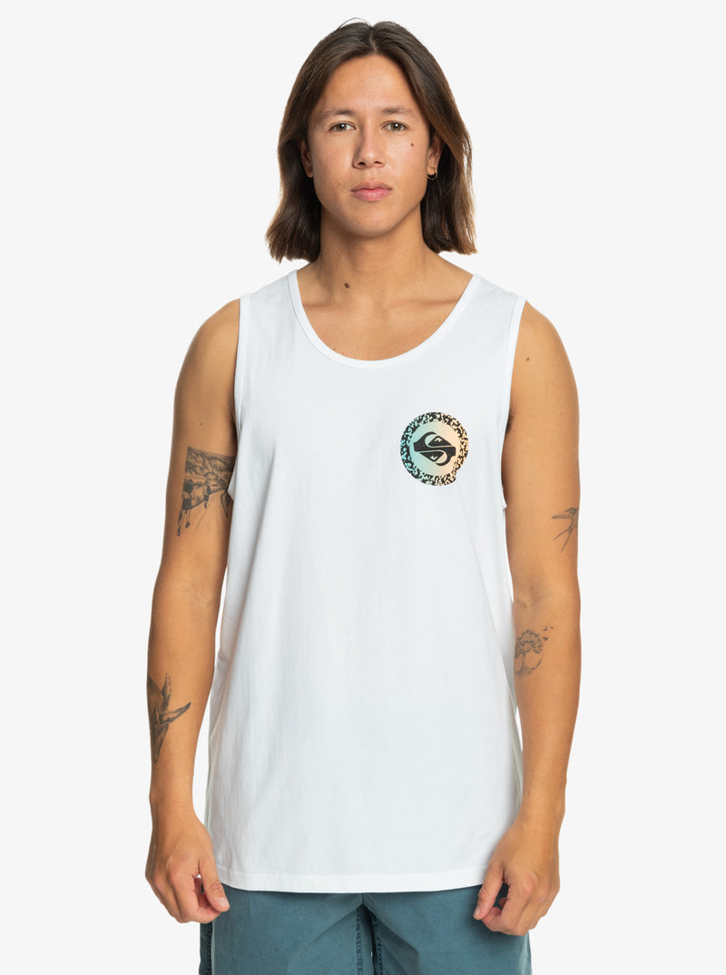 Load image into Gallery viewer, Quiksilver Men&#39;s Long Fade Tank Top White EQYZT07663-WBB0
