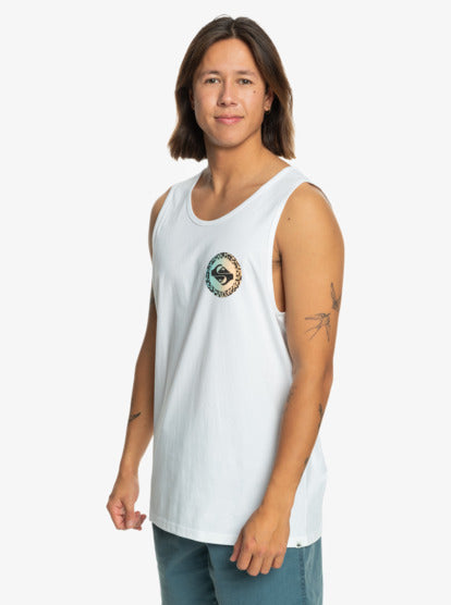 Load image into Gallery viewer, Quiksilver Men&#39;s Long Fade Tank Top White EQYZT07663-WBB0
