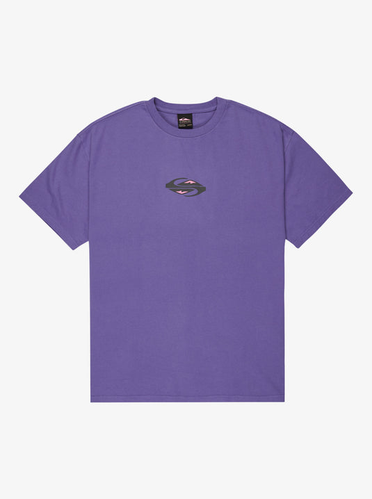 Quiksilver Men's Global Heat Short Sleeves T-Shirt Dusted Peri EQYZT08021-PMG0