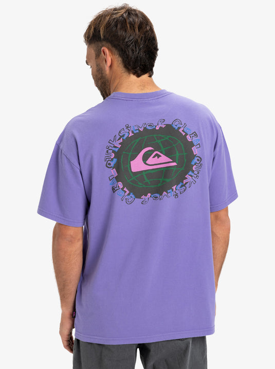 Quiksilver Men's Global Heat Short Sleeves T-Shirt Dusted Peri EQYZT08021-PMG0