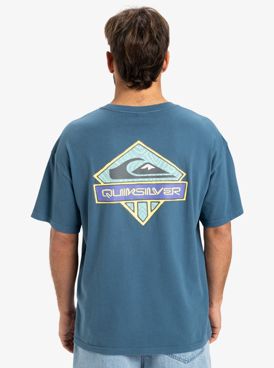 Quiksilver Men's Crystal Jet T-Shirt Real Teal EQYZT08023-BPR0