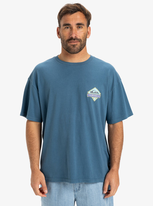 Quiksilver Men's Crystal Jet T-Shirt Real Teal EQYZT08023-BPR0