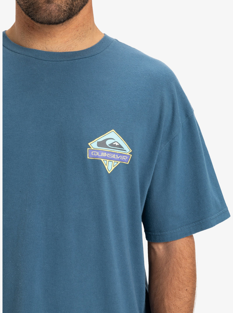 Load image into Gallery viewer, Quiksilver Men&#39;s Crystal Jet T-Shirt Real Teal EQYZT08023-BPR0
