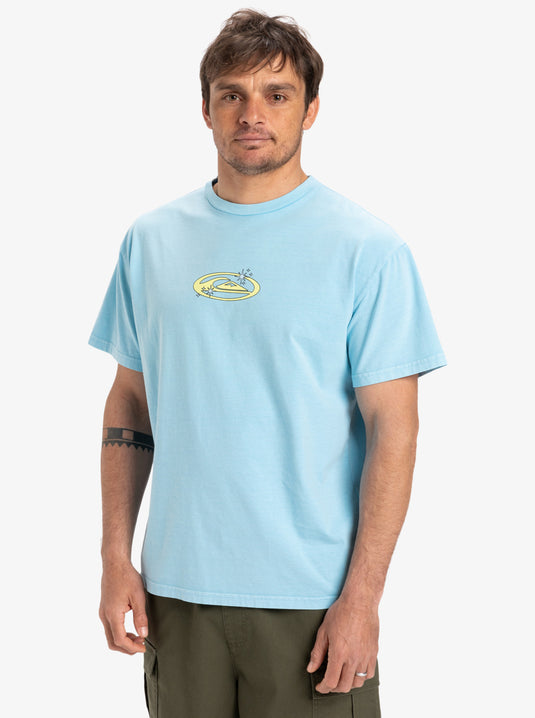 Quiksilver Men's Nd Nature Magic Short Sleeves T-Shirt Coronet Blue EQYZT08025-BLQ0