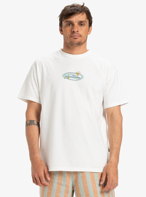 Quiksilver Men's Nd Nature Magic Short Sleeves T-Shirt Snow White EQYZT08025_WBK0