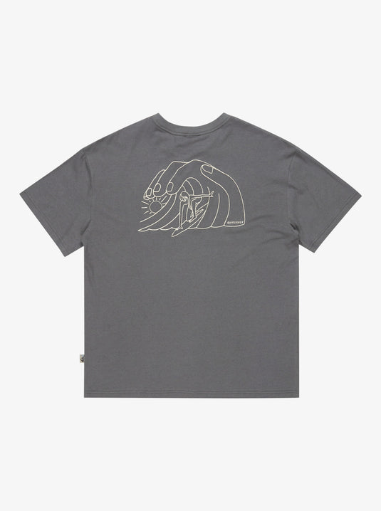 Quiksilver Men's CL Freedom Swell T-Shirt Iron Gate EQYZT08027-KZM0